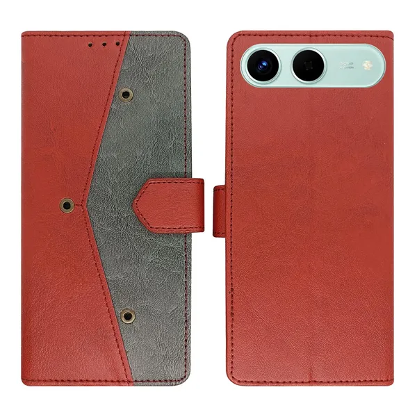 Kite_Red_Flip_Cover_for_Tecno_Spark_Go_5G|_Leather_Finish|Shock_Proof|Magnetic_Clouser_Compatible_with_Tecno_Spark_Go_5G_(Red)