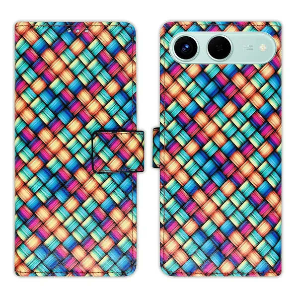 Mat_Mix_Flip_Cover_for_Tecno_Spark_Go_5G|_Leather_Finish|Shock_Proof|Magnetic_Clouser_Compatible_with_Tecno_Spark_Go_5G_(Multicolor)