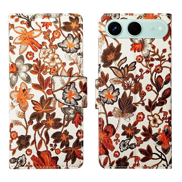 Orange_Pattern_Flip_Cover_for_Tecno_Spark_Go_5G|_Leather_Finish|Shock_Proof|Magnetic_Clouser_Compatible_with_Tecno_Spark_Go_5G_(Orange)