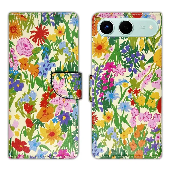 Yellow_Ghibli_Flip_Cover_for_Tecno_Spark_Go_5G|_Leather_Finish|Shock_Proof|Magnetic_Clouser_Compatible_with_Tecno_Spark_Go_5G_(Yellow)