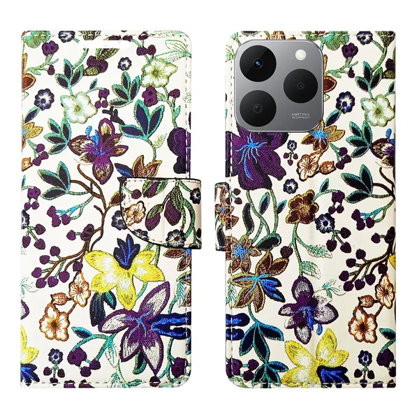 Purple_Pattern_Flip_Cover_for_Realme_15T_5G|_Leather_Finish|Shock_Proof|Magnetic_Clouser_Compatible_with_Realme_15T_5G_(Purple)