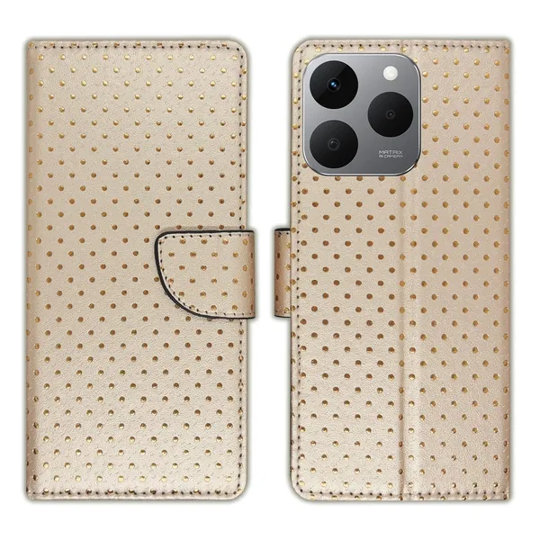 Skin_Dot_Flip_Cover_for_Realme_15T_5G|_Leather_Finish|Shock_Proof|Magnetic_Clouser_Compatible_with_Realme_15T_5G_(Brown)