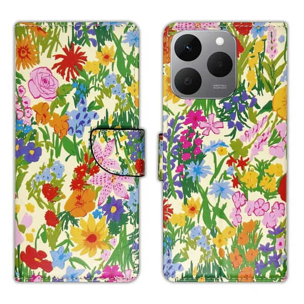 Yellow_Ghibli_Flip_Cover_for_Realme_15T_5G|_Leather_Finish|Shock_Proof|Magnetic_Clouser_Compatible_with_Realme_15T_5G_(Yellow)
