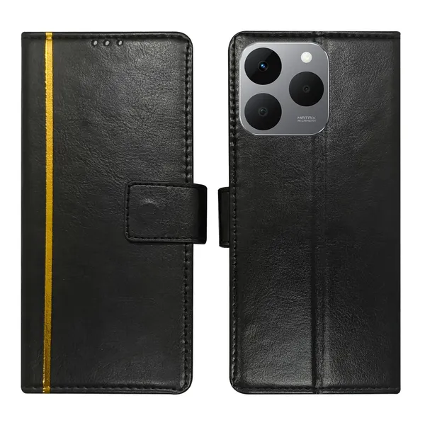 Black_GP_Flip_Cover_for_Realme_15T_5G|_Leather_Finish|Shock_Proof|Magnetic_Clouser_Compatible_with_Realme_15T_5G_(Black)