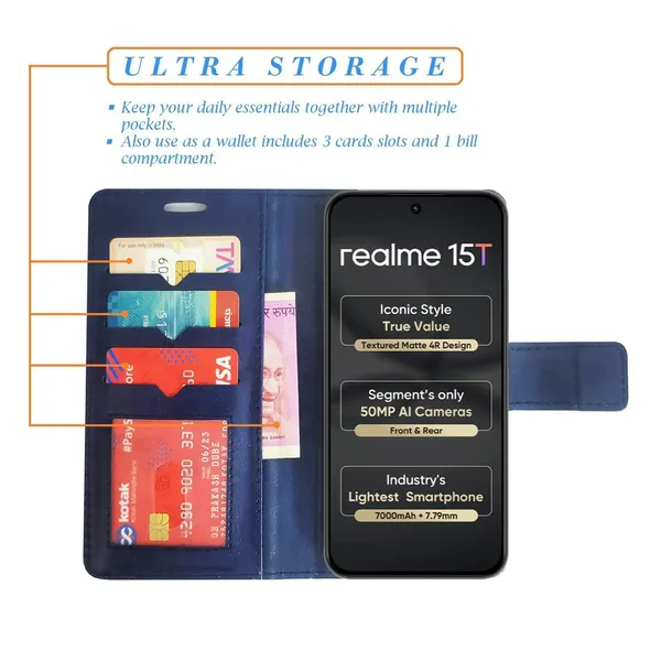 Blue_GP_Flip_Cover_for_Realme_15T_5G|_Leather_Finish|Shock_Proof|Magnetic_Clouser_Compatible_with_Realme_15T_5G_(Blue)
