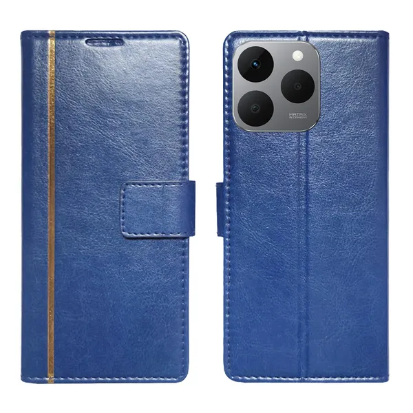 Blue_GP_Flip_Cover_for_Realme_15T_5G|_Leather_Finish|Shock_Proof|Magnetic_Clouser_Compatible_with_Realme_15T_5G_(Blue)