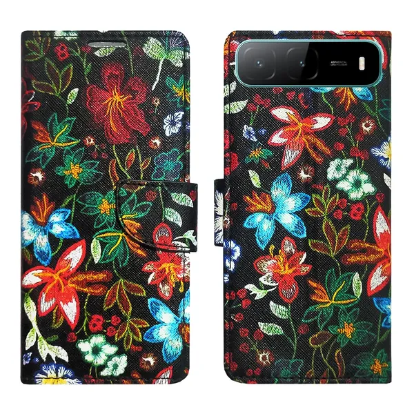 Black_Pattern_Flip_Cover_for_Infinix_Hot_60i_5G|_Leather_Finish|Shock_Proof|Magnetic_Clouser_Compatible_with_Infinix_Hot_60i_5G_(Black)