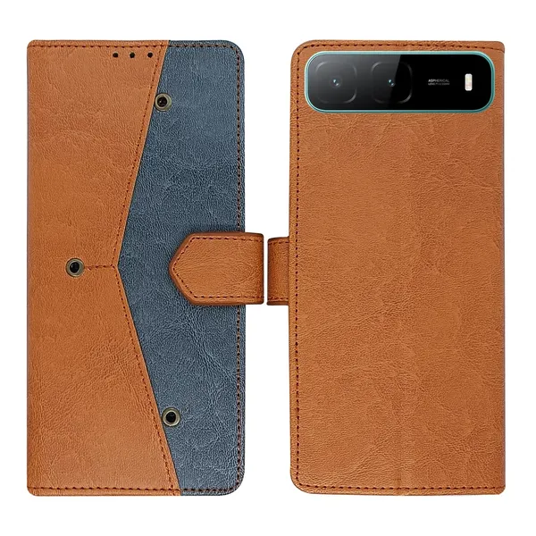 Kite_Brown_Flip_Cover_for_Infinix_Hot_60i_5G|_Leather_Finish|Shock_Proof|Magnetic_Clouser_Compatible_with_Infinix_Hot_60i_5G_(Brown)