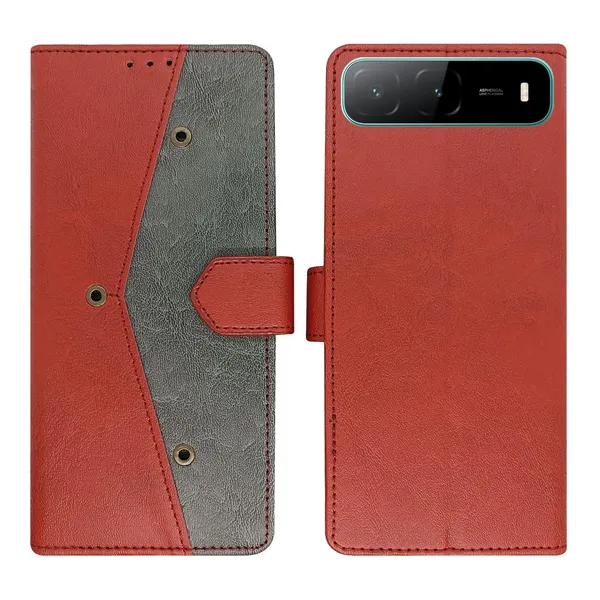 Kite_Red_Flip_Cover_for_Infinix_Hot_60i_5G|_Leather_Finish|Shock_Proof|Magnetic_Clouser_Compatible_with_Infinix_Hot_60i_5G_(Red)