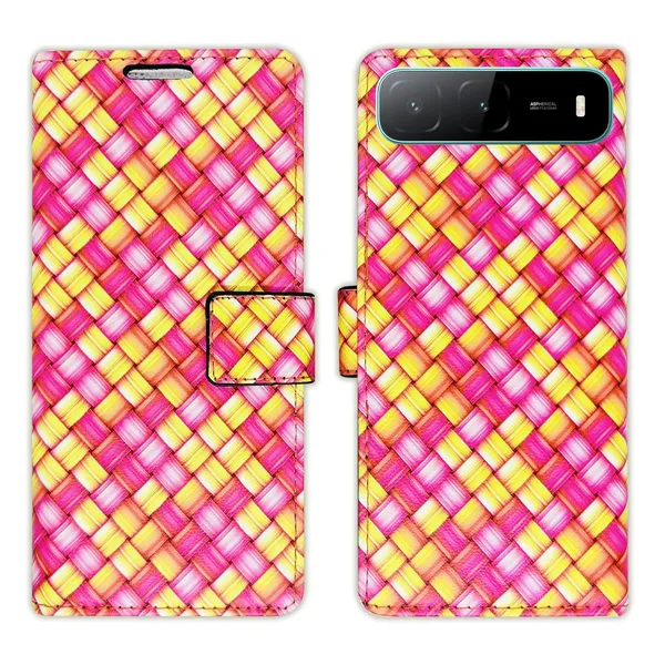 Mat_Pink_Flip_Cover_for_Infinix_Hot_60i_5G|_Leather_Finish|Shock_Proof|Magnetic_Clouser_Compatible_with_Infinix_Hot_60i_5G_(Pink)