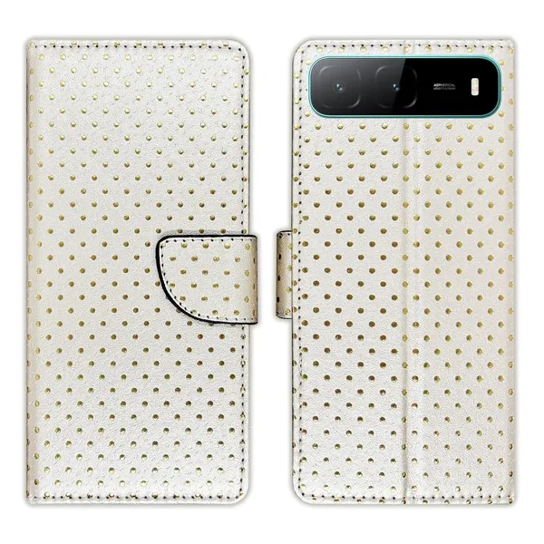 Silver_Dot_Flip_Cover_for_Infinix_Hot_60i_5G|_Leather_Finish|Shock_Proof|Magnetic_Clouser_Compatible_with_Infinix_Hot_60i_5G_(White)