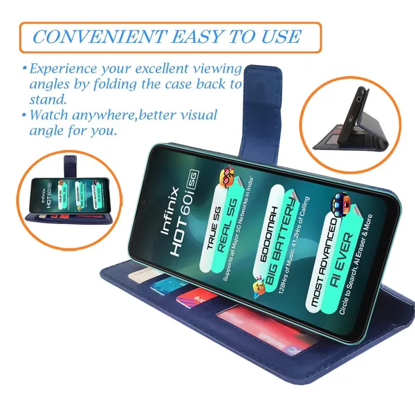Blue_GP_Flip_Cover_for_Infinix_Hot_60i_5G|_Leather_Finish|Shock_Proof|Magnetic_Clouser_Compatible_with_Infinix_Hot_60i_5G_(Blue)