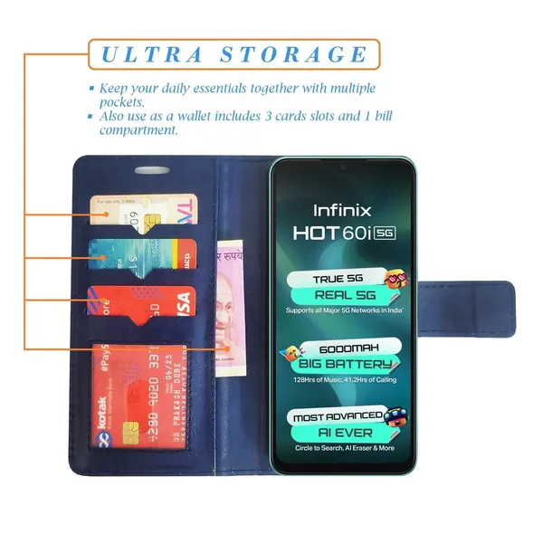 Blue_GP_Flip_Cover_for_Infinix_Hot_60i_5G|_Leather_Finish|Shock_Proof|Magnetic_Clouser_Compatible_with_Infinix_Hot_60i_5G_(Blue)