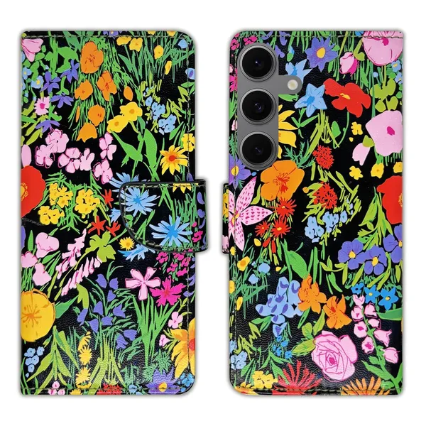 Black_Ghibli_Flip_Cover_for_Samsung_S24_FE_5G|_Leather_Finish|Shock_Proof|Magnetic_Clouser_Compatible_with_Samsung_S24_FE_5G_(Black)