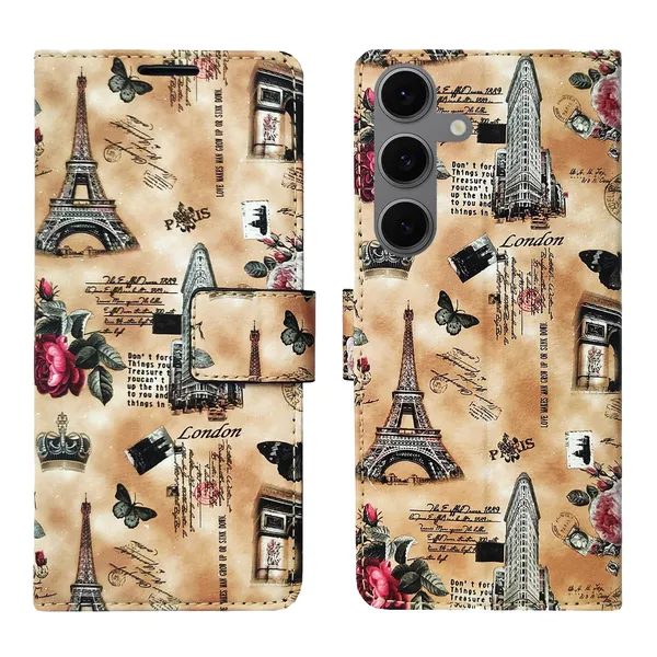 Brown_Tower_Flip_Cover_for_Samsung_S24_FE_5G|_Leather_Finish|Shock_Proof|Magnetic_Clouser_Compatible_with_Samsung_S24_FE_5G_(Brown)