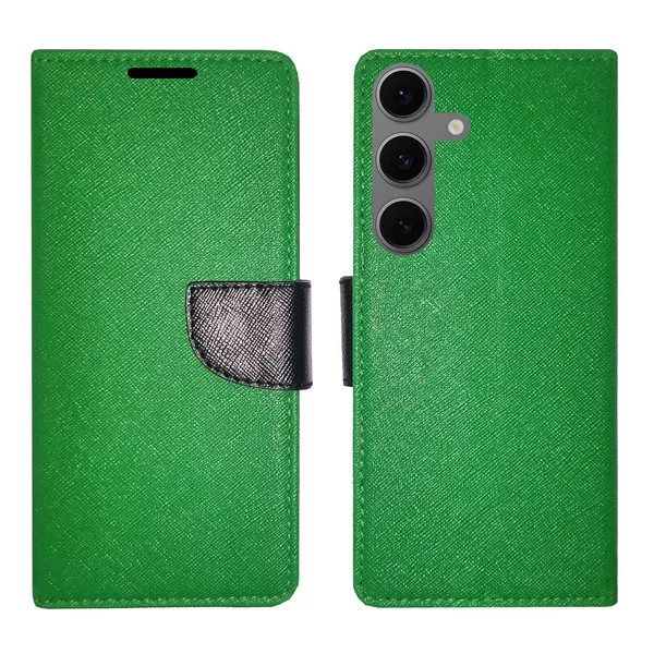 Green_MRC_Flip_Cover_for_Samsung_S24_FE_5G|_Leather_Finish|Shock_Proof|Magnetic_Clouser_Compatible_with_Samsung_S24_FE_5G_(Green)