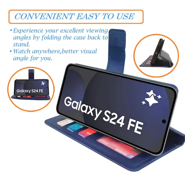 Blue_GP_Flip_Cover_for_Samsung_S24_FE_5G|_Leather_Finish|Shock_Proof|Magnetic_Clouser_Compatible_with_Samsung_S24_FE_5G_(Blue)