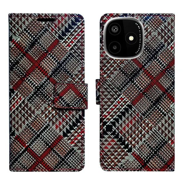 Check_Flip_Cover_for_Lava_Play_Ultra_5G|_Leather_Finish|Shock_Proof|Magnetic_Clouser_Compatible_with_Lava_Play_Ultra_5G_(Multicolor)