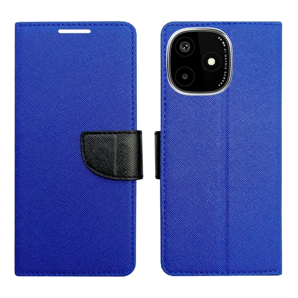 Blue_MRC_Flip_Cover_for_Lava_Play_Ultra_5G|_Leather_Finish|Shock_Proof|Magnetic_Clouser_Compatible_with_Lava_Play_Ultra_5G_(Blue)