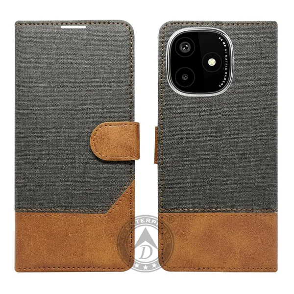 Khadi_Black_Flip_Cover_for_Lava_Play_Ultra_5G|_Leather_Finish|Shock_Proof|Magnetic_Clouser_Compatible_with_Lava_Play_Ultra_5G_(Black)