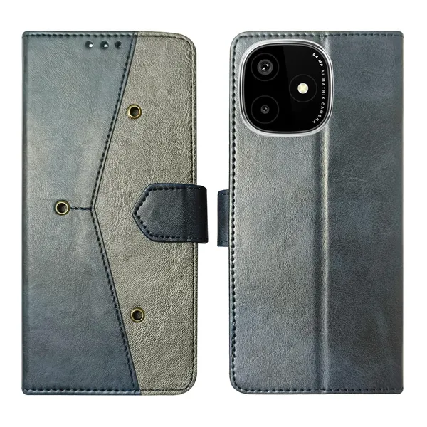 Kite_Blue_Flip_Cover_for_Lava_Play_Ultra_5G|_Leather_Finish|Shock_Proof|Magnetic_Clouser_Compatible_with_Lava_Play_Ultra_5G_(Blue)