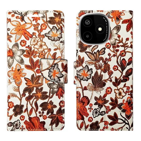 Orange_Pattern_Flip_Cover_for_Lava_Play_Ultra_5G|_Leather_Finish|Shock_Proof|Magnetic_Clouser_Compatible_with_Lava_Play_Ultra_5G_(Orange)