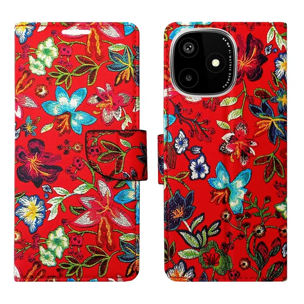 Red_Pattern_Flip_Cover_for_Lava_Play_Ultra_5G|_Leather_Finish|Shock_Proof|Magnetic_Clouser_Compatible_with_Lava_Play_Ultra_5G_(Red)