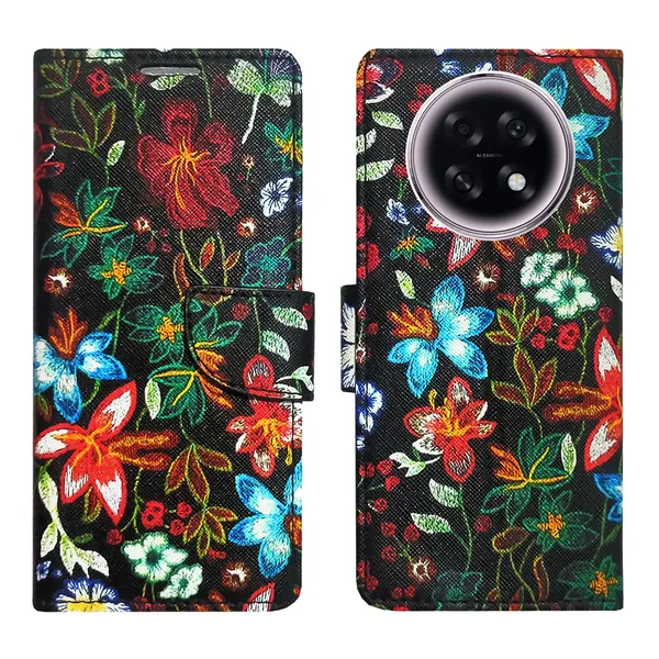 Black_Pattern_Flip_Cover_for_Oppo_F31_Pro_Plus_5G|_Leather_Finish|Shock_Proof|Magnetic_Clouser_Compatible_with_Oppo_F31_Pro_Plus_5G_(Black)