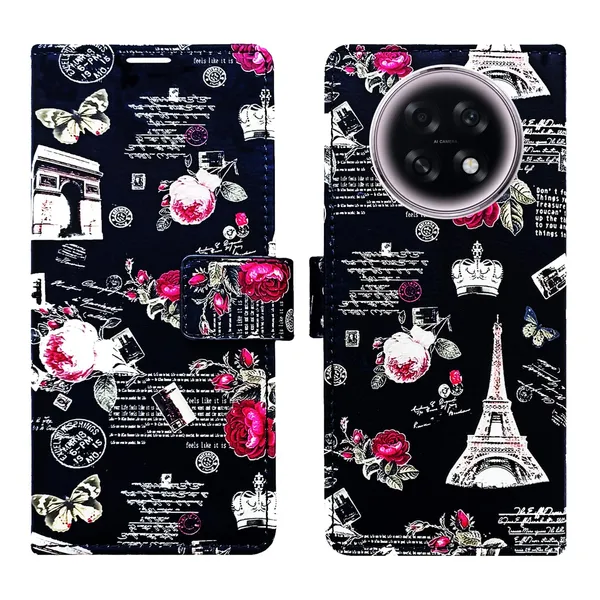 Black_Tower_Flip_Cover_for_Oppo_F31_Pro_Plus_5G|_Leather_Finish|Shock_Proof|Magnetic_Clouser_Compatible_with_Oppo_F31_Pro_Plus_5G_(Black)