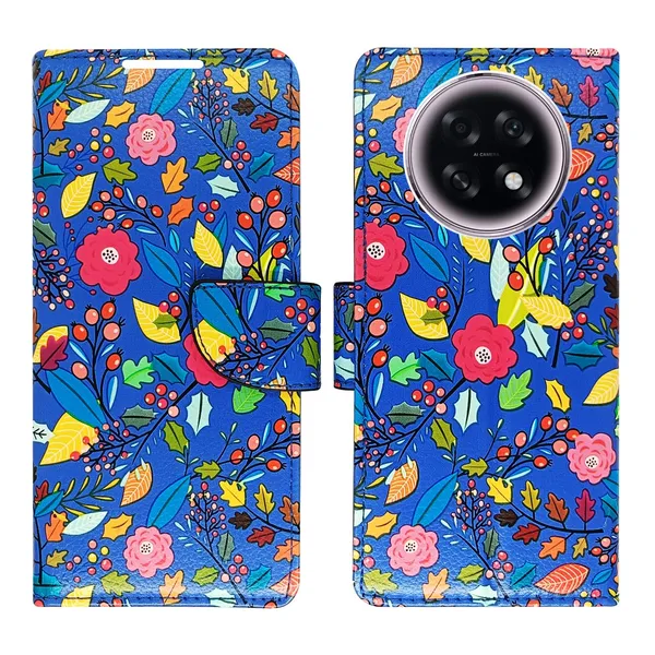 Garden_Blue_Flip_Cover_for_Oppo_F31_Pro_Plus_5G|_Leather_Finish|Shock_Proof|Magnetic_Clouser_Compatible_with_Oppo_F31_Pro_Plus_5G_(Blue)