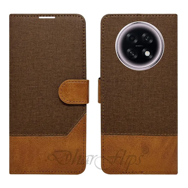 Khadi_Brown_Flip_Cover_for_Oppo_F31_Pro_Plus_5G|_Leather_Finish|Shock_Proof|Magnetic_Clouser_Compatible_with_Oppo_F31_Pro_Plus_5G_(Brown)