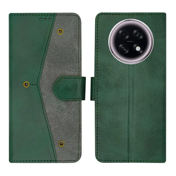 Kite_Green_Flip_Cover_for_Oppo_F31_Pro_Plus_5G|_Leather_Finish|Shock_Proof|Magnetic_Clouser_Compatible_with_Oppo_F31_Pro_Plus_5G_(Green)