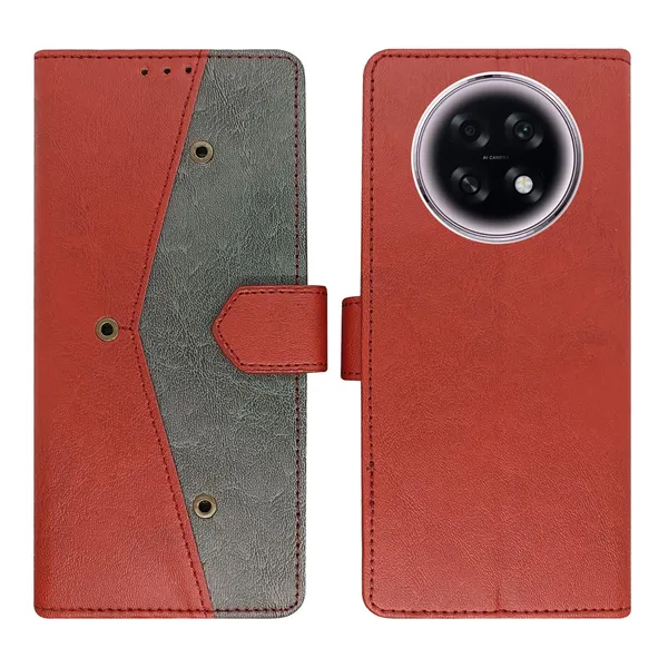 Kite_Red_Flip_Cover_for_Oppo_F31_Pro_Plus_5G|_Leather_Finish|Shock_Proof|Magnetic_Clouser_Compatible_with_Oppo_F31_Pro_Plus_5G_(Red)