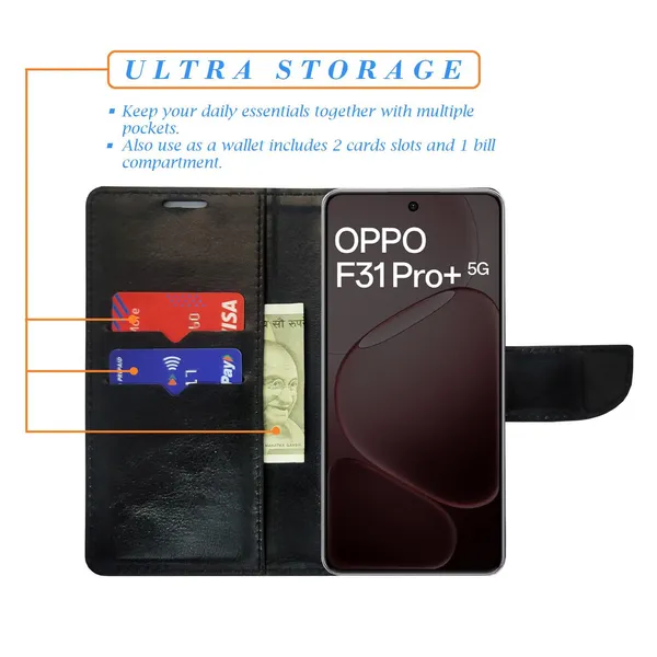 Rose_Blue_Flip_Cover_for_Oppo_F31_Pro_Plus_5G|_Leather_Finish|Shock_Proof|Magnetic_Clouser_Compatible_with_Oppo_F31_Pro_Plus_5G_(Blue)