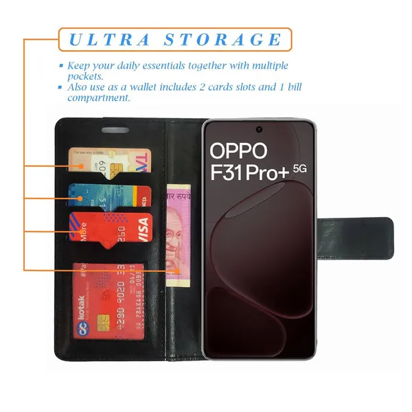 Black_GP_Flip_Cover_for_Oppo_F31_Pro_Plus_5G|_Leather_Finish|Shock_Proof|Magnetic_Clouser_Compatible_with_Oppo_F31_Pro_Plus_5G_(Black)