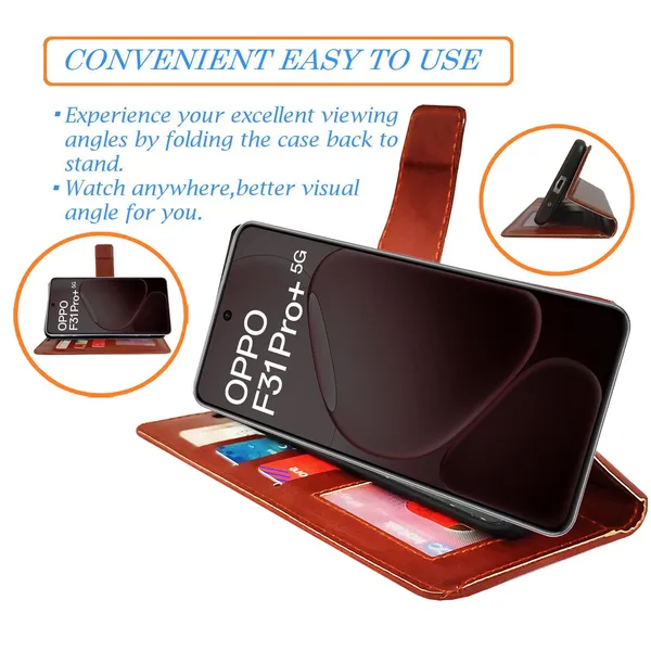 Brown_GP_Flip_Cover_for_Oppo_F31_Pro_Plus_5G|_Leather_Finish|Shock_Proof|Magnetic_Clouser_Compatible_with_Oppo_F31_Pro_Plus_5G_(Brown)
