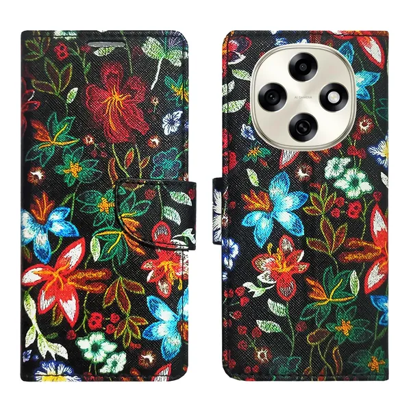 Black_Pattern_Flip_Cover_for_Oppo_F31_Pro_5G|_Leather_Finish|Shock_Proof|Magnetic_Clouser_Compatible_with_Oppo_F31_Pro_5G_(Black)