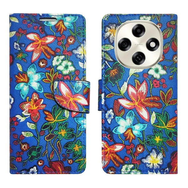 Blue_Pattern_Flip_Cover_for_Oppo_F31_Pro_5G|_Leather_Finish|Shock_Proof|Magnetic_Clouser_Compatible_with_Oppo_F31_Pro_5G_(Blue)