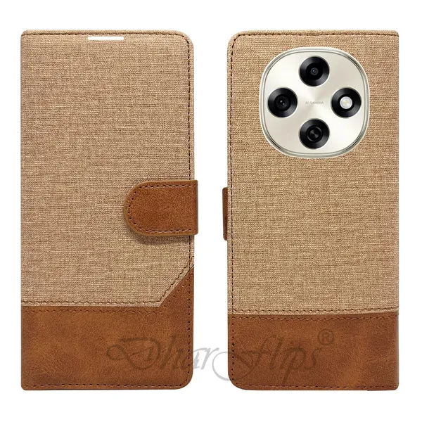 Khadi_Yellow_Flip_Cover_for_Oppo_F31_Pro_5G|_Leather_Finish|Shock_Proof|Magnetic_Clouser_Compatible_with_Oppo_F31_Pro_5G_(Yellow)