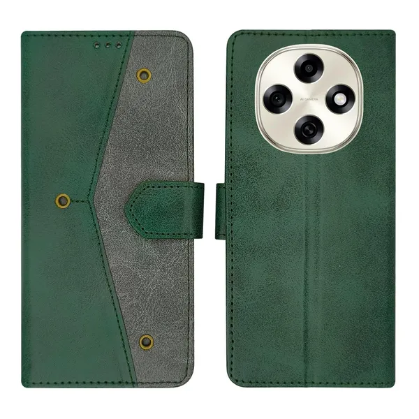 Kite_Green_Flip_Cover_for_Oppo_F31_Pro_5G|_Leather_Finish|Shock_Proof|Magnetic_Clouser_Compatible_with_Oppo_F31_Pro_5G_(Green)