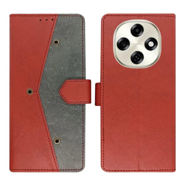 Kite_Red_Flip_Cover_for_Oppo_F31_Pro_5G|_Leather_Finish|Shock_Proof|Magnetic_Clouser_Compatible_with_Oppo_F31_Pro_5G_(Red)