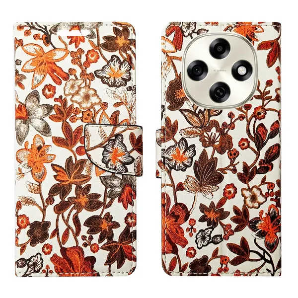 Orange_Pattern_Flip_Cover_for_Oppo_F31_Pro_5G|_Leather_Finish|Shock_Proof|Magnetic_Clouser_Compatible_with_Oppo_F31_Pro_5G_(Orange)