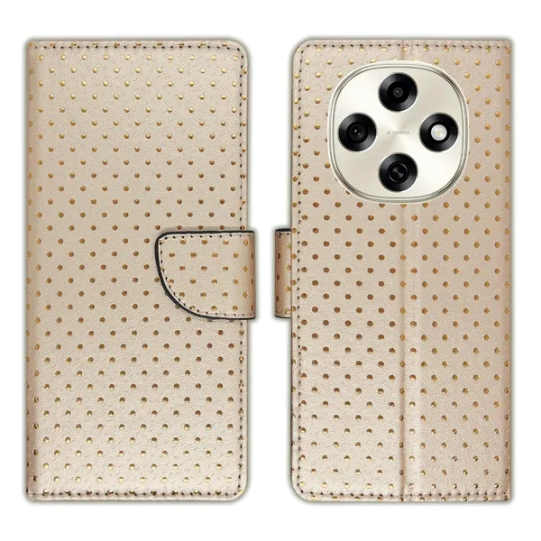 Skin_Dot_Flip_Cover_for_Oppo_F31_Pro_5G|_Leather_Finish|Shock_Proof|Magnetic_Clouser_Compatible_with_Oppo_F31_Pro_5G_(Brown)
