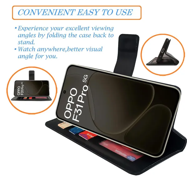 Black_GP_Flip_Cover_for_Oppo_F31_Pro_5G|_Leather_Finish|Shock_Proof|Magnetic_Clouser_Compatible_with_Oppo_F31_Pro_5G_(Black)