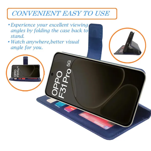 Blue_GP_Flip_Cover_for_Oppo_F31_Pro_5G|_Leather_Finish|Shock_Proof|Magnetic_Clouser_Compatible_with_Oppo_F31_Pro_5G_(Blue)