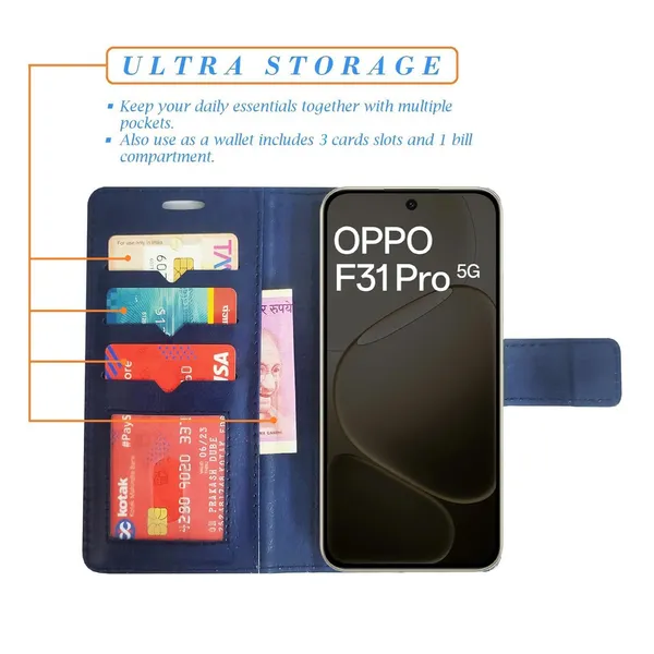 Blue_GP_Flip_Cover_for_Oppo_F31_Pro_5G|_Leather_Finish|Shock_Proof|Magnetic_Clouser_Compatible_with_Oppo_F31_Pro_5G_(Blue)