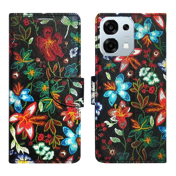 Black_Pattern_Flip_Cover_for_Oppo_F31_5G|_Leather_Finish|Shock_Proof|Magnetic_Clouser_Compatible_with_Oppo_F31_5G_(Black)