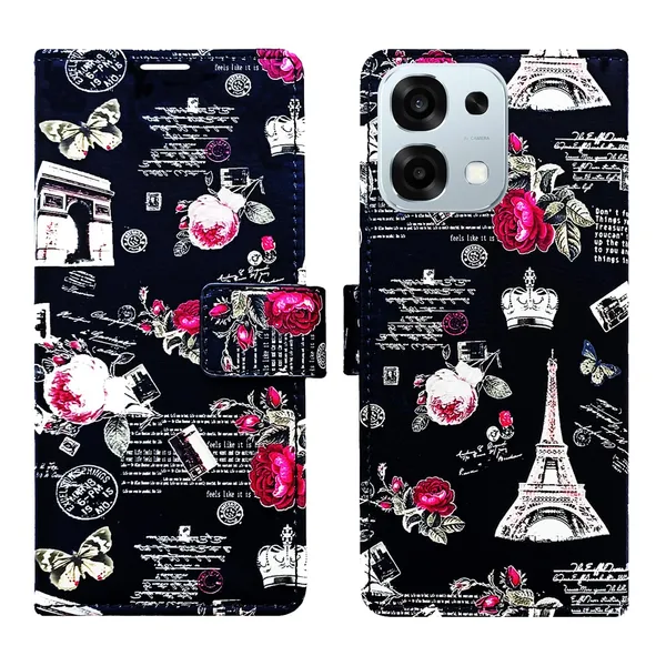 Black_Tower_Flip_Cover_for_Oppo_F31_5G|_Leather_Finish|Shock_Proof|Magnetic_Clouser_Compatible_with_Oppo_F31_5G_(Black)