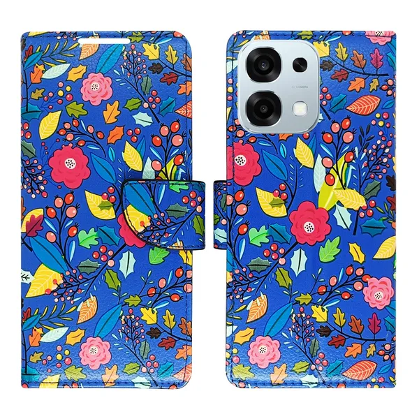 Garden_Blue_Flip_Cover_for_Oppo_F31_5G|_Leather_Finish|Shock_Proof|Magnetic_Clouser_Compatible_with_Oppo_F31_5G_(Blue)