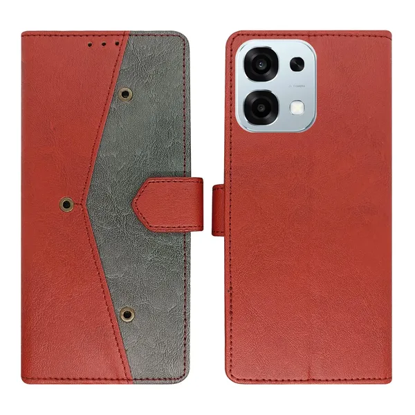 Kite_Red_Flip_Cover_for_Oppo_F31_5G|_Leather_Finish|Shock_Proof|Magnetic_Clouser_Compatible_with_Oppo_F31_5G_(Red)